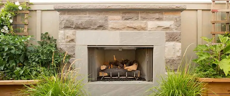 A custom fireplace can add a focal point to your outdoor living space in Palm Beach, FL.