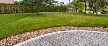 Freshly mowed lawn in Palm Beach, FL.